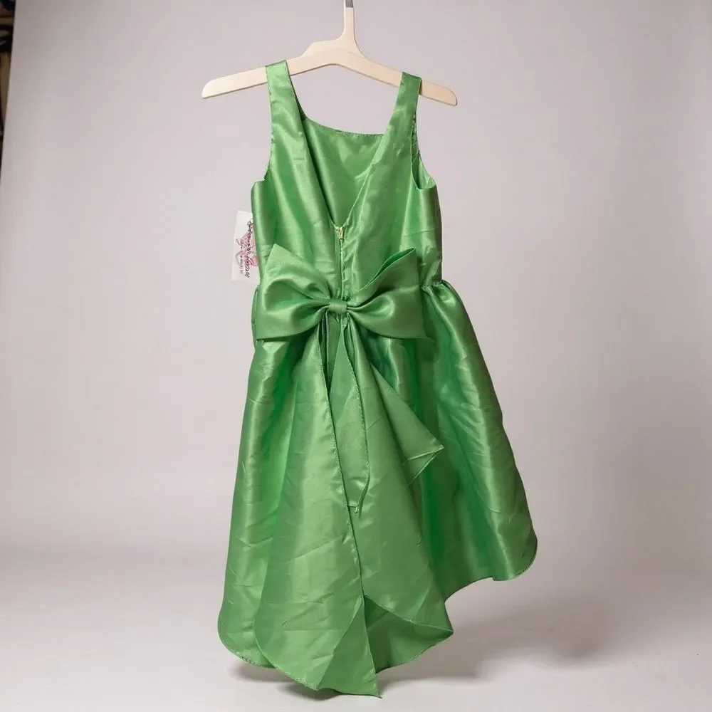 Bonnie Jean Mint Green Dress with Metallic Accent